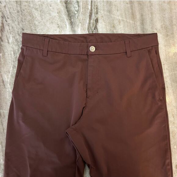 Lululemon Commission Dress Pant, Brown, Men’s 36, Hemmed 26.5” Inseam - Picture 2 of 7
